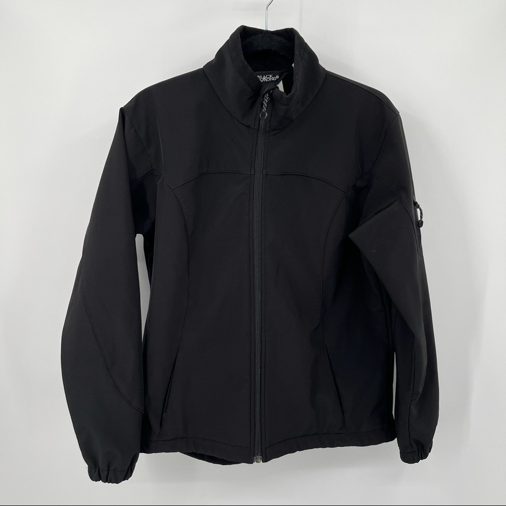 BLACK DIAMOND Womens Zip Up Soft Shell fleece lined Jacket Black size: Large